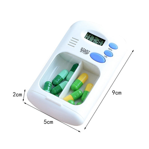 Scatola di medicinali promemoria per pillole con timer multi-allarme portatile intelligente