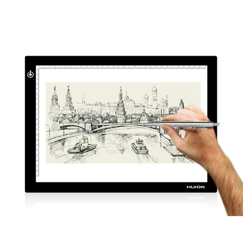 Huion L4S USB portable de 17,7 pouces, ultra-lumineux, réglable, artisanat d'art, tatouage, traçage, boîte à lumière, Pad Board