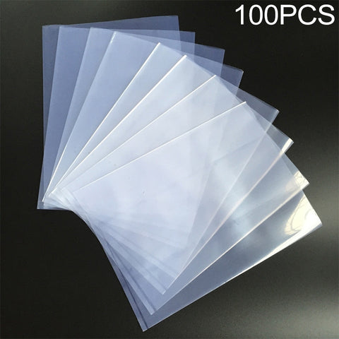 Buste de plastique spécial transparent pour signature de 100 pièces avec logo et design personnalisé, dimensions : 18 cm x 26 cm, 18 x 26 cm