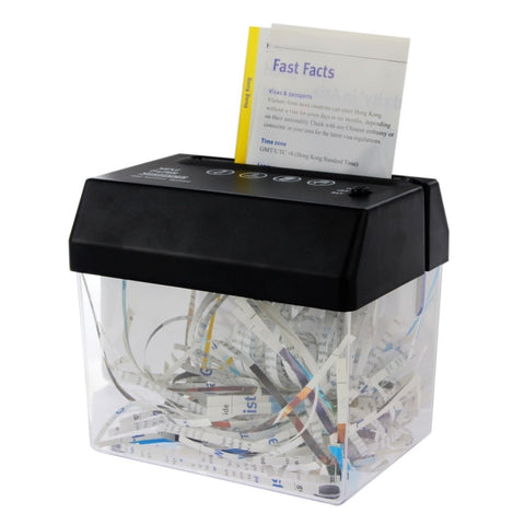 Mini distruggidocumenti USB con tagliacarte, USB Paper Shredder