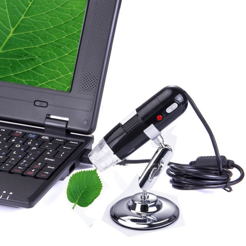 Microscope numérique USB de 1,3 mégapixel 200x avec 8 LED à lumière blanche, 200X
