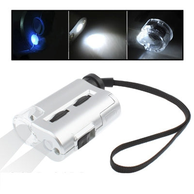 Pocket Microscope 30X-60X with LED Lights for Inspection