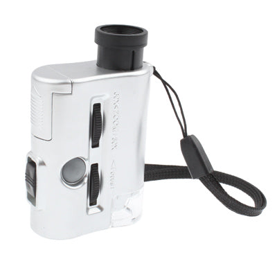 Pocket Microscope 30X-60X with LED Lights for Inspection