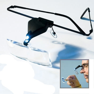 Lentilles d'ingradimento 1,5X / 2,5X / 3,5X avec LED, 3 lentilles 1,5X-3,5X (Noir)