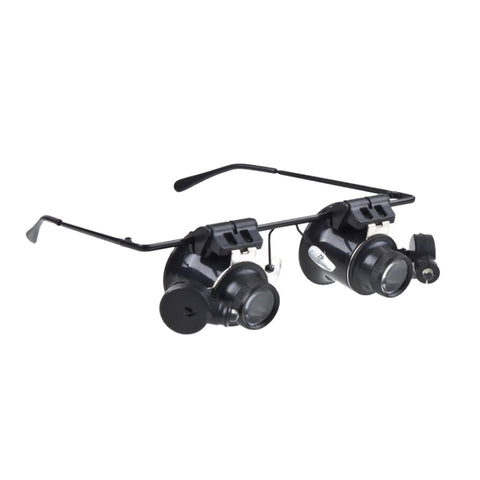 Lente d'ingrandimento per riparazione orologi tipo 20X con luce a LED, Dual