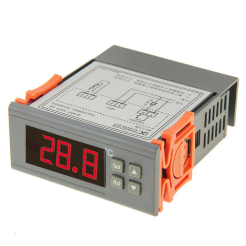 RC-210M Régulateur de température numérique LCD Thermostat avec thermomètre à capteur, intervalle de température: de -40 à 110 degrés Celsius