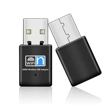 Adaptateur pour fiche nano réseau USB sans fil 802.11N à 300 Mbps, adaptateur de carte