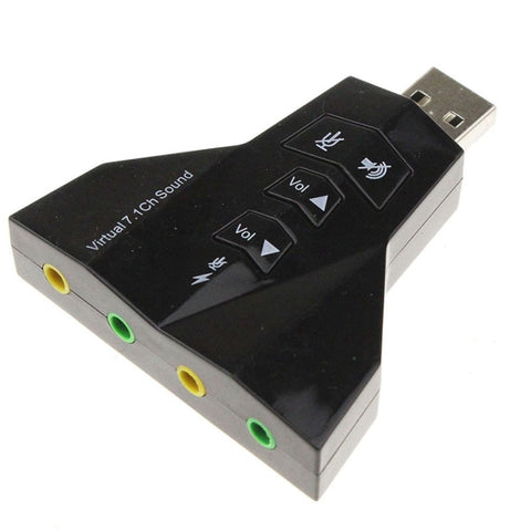 Adaptateur audio USB vers canal 2.1 (double micro-fono USB, double brassard USB)