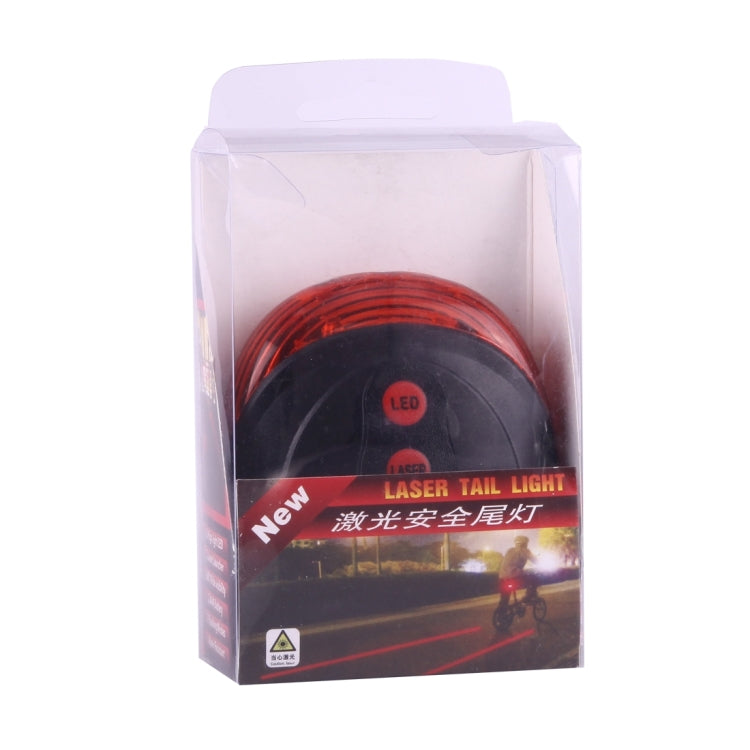 Bicycle LED Light Laser Night Mountain Bike Tail Light Taillight MTB Safety Warning Bicycle Rear Light Lamp Bycycle Light, Red