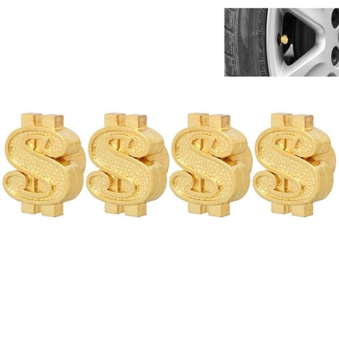 Cappucci universel pour valve pneumatique pour voiture en plastique style dollar de 8 mm, connecteur de 4, style dollar