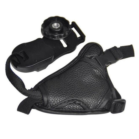 Impugnatura Regolabile in Pelle per Fotocamere SLR e Videocamere –