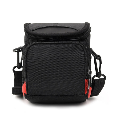 Mini borsa fotografica universale in tessuto digitale con tracolla, dimensioni: 115 x 105 x 155 mm, 11 x 10 x 15cm(Black)