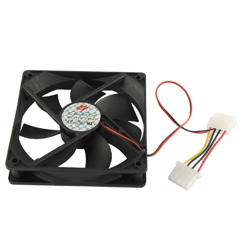 Ventilation de ventilation à 4 broches de 120 mm avec deux connecteurs, 120 mm à 4 broches