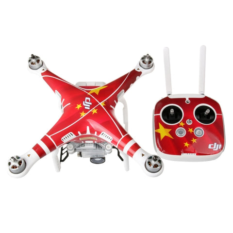 Kit adesivo resistente all'acqua in PVC imitazione fibra di carbonio 4D per quadricottero DJI Phantom 3, telecomando e batteria