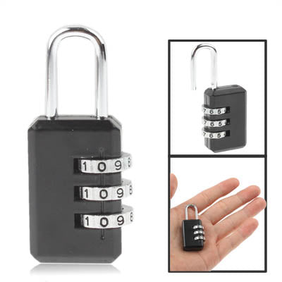 Lucchetto da viaggio di sicurezza con combinazione ripristinabile a 3 cifre, 3 Digit ResettableLock