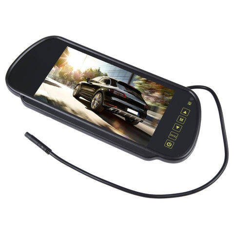 Moniteur de voiture TFT-LCD couleur avec rétrovision à 7 pouces, prend en charge la fonction d'affichage automatique inversé, vue arrière de 7 pouces