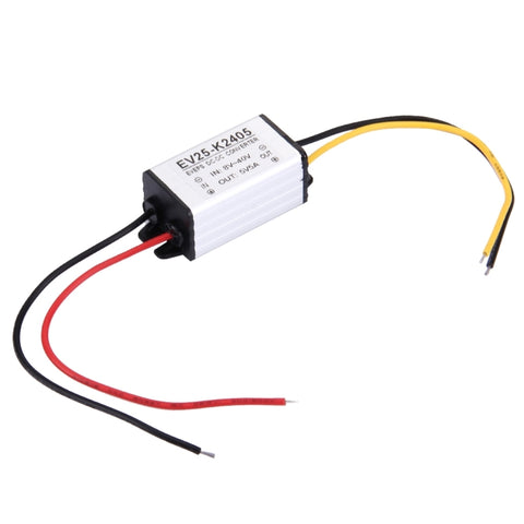 Transformateur abaisseur d'alimentation pour auto CC de 8-40 V à 5 V, courant d'alimentation nominal: 5 A, transformateur abaisseur de puissance de voiture