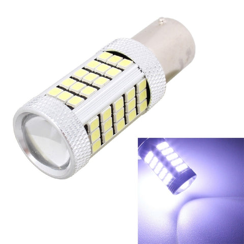 2 PZ 1156/BA15S 12.6W 630LM 6500K Lumière blanche 2835 SMD 66 LED Lumière de frein/sterzo pour voiture, DC12V, 1156
