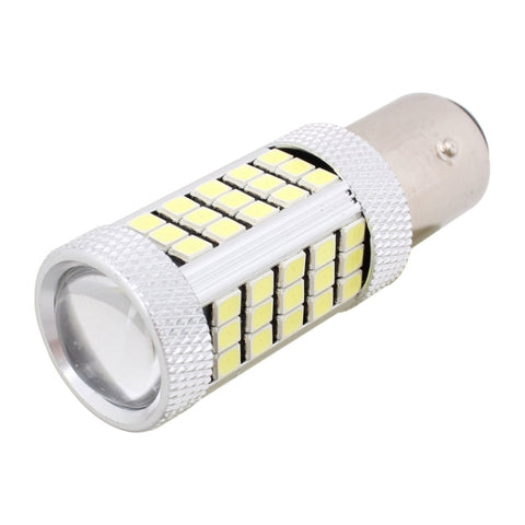 2 PZ 1157/BAY15D 12.6W 630LM 6500K Lumière blanche 2835 SMD 66 LED Lumière de frein/sterzo pour voiture, DC12V, 1157