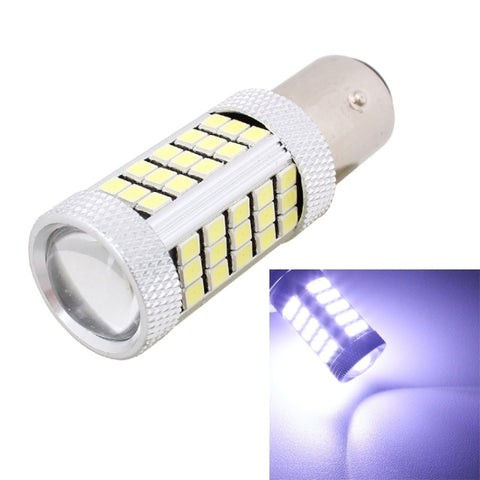 2 PZ 1157/BAY15D 12.6W 630LM 6500K Lumière blanche 2835 SMD 66 LED Lumière de frein/sterzo pour voiture, DC12V, 1157