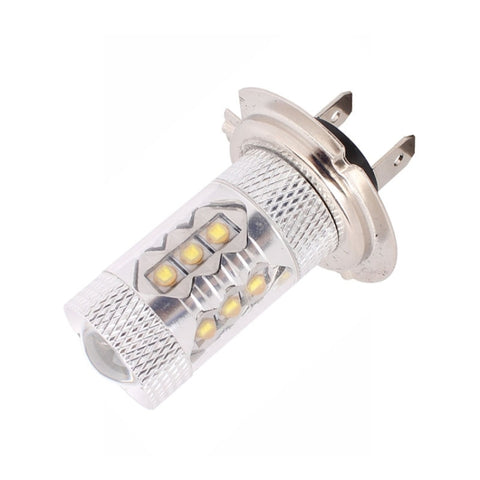Fendinebbia pour voiture H7 80W 800LM 6500K lumière blanche 16-3535-LED, courante constante, DC12-24V, H7