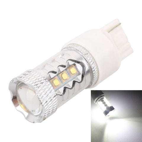 T20/7440 Filo unique 80W 800LM 6500K Luce bianca 16-3535-LED Fenêtre pour voiture, Courante constante, DC12-24V, T20