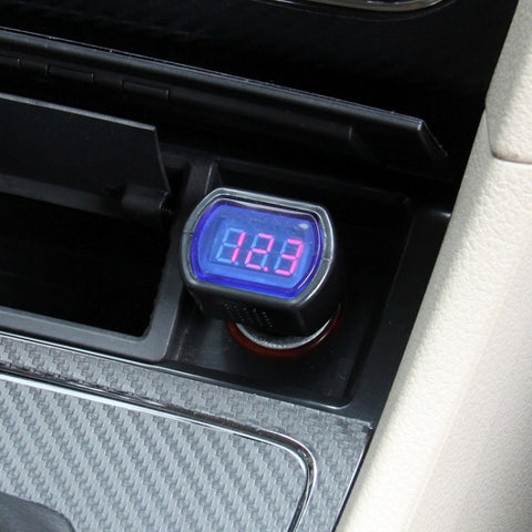 Mini voltmètre électrique automatique avec affichage LED CC 12V / 24V, Mini voltmètre électrique automatique