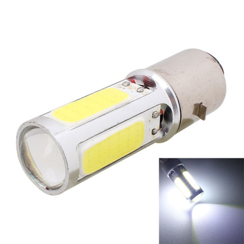 BA20D 1250LM 20W + 5W 5 x COB LED lampe de frein de moto à lumière blanche, DC 12V, 20W + 5W 1250LM