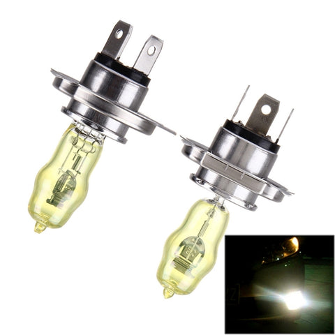 Lampe H4 Xenon de couleur jaune pur, 12V 100/90W, H4 100/90W