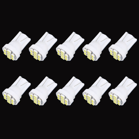 10 lampes de signalisation pour voiture T10 8 LED
