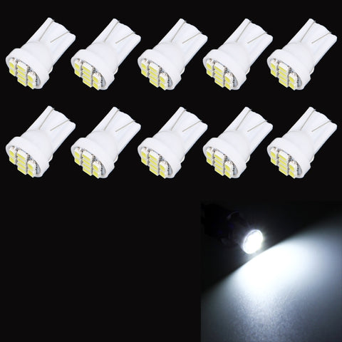 10 lampes de signalisation pour voiture T10 8 LED