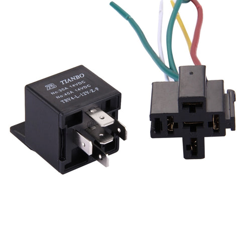 Relais électrique pour voiture, 12V 40A, 12V 40A