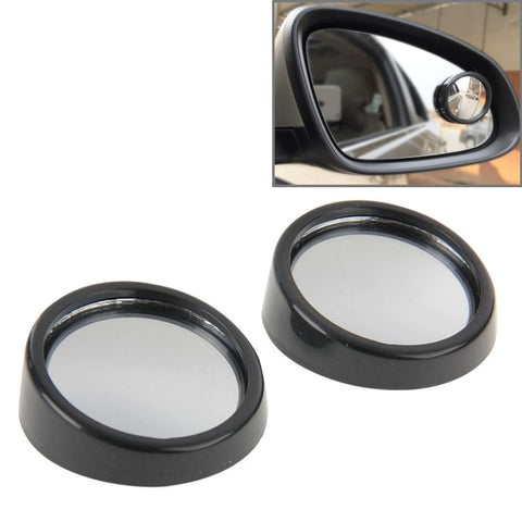 2 pièces SY-022 Specchio per veicolo per auto, punto cieco, retrovisore, piccolo specchio rotondo, diamètre : environ 5,6 cm., SY-022 (Noir)