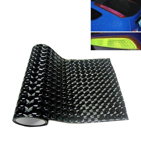 Pellicola en vinyle pour fanale postérieure pour voiture Cat Eye avec effet 3D, dimensions: 30 cm x 100 cm