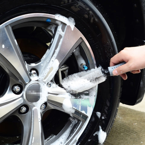 KANEED Car Wheel Tire Rim Scrub Brush Hub Clean Wash Brush Car Truck Moto Bike Washing Cleaning Tool, US Stock Tire Rim Scrub Brush, UK Stock Tire Rim Scrub Brush, Tire Rim Scrub Brush