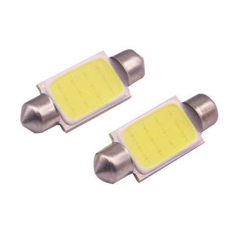 2 PZ 39mm 1.5W 80LM Luce bianca 1 COB LED Lampe de lecture pour voiture, 39mm