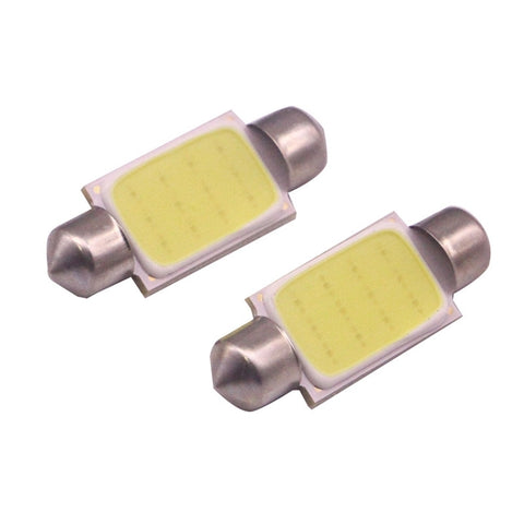 2 PZ 41mm 1.5W 80LM Luce bianca 1 COB LED Lampe de lecture pour voiture, 41mm