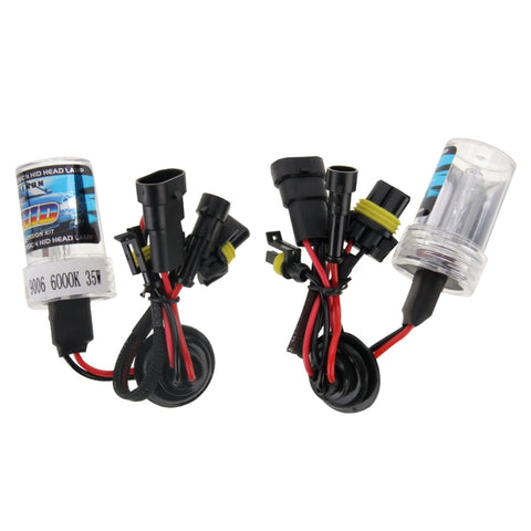 Lampada frontale impermeabile Super Vision HID Xenon a fascio singolo DC12V 35W HB4/9006, temperatura colore: 6000K, confezione da 2, 9006