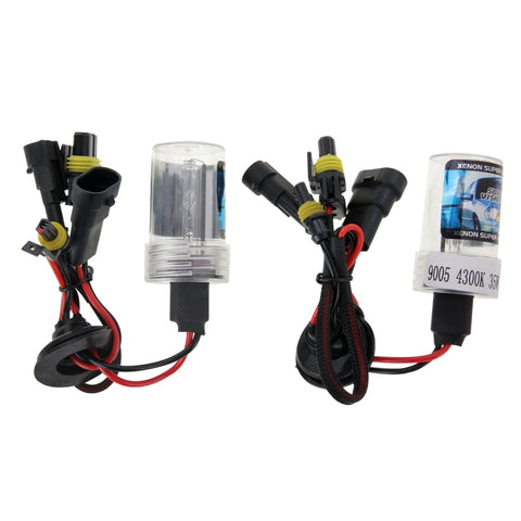 Lampada frontale impermeabile Super Vision a fascio singolo HID Xenon DC12V 35W HB3/9005, temperatura colore: 4300K, confezione da 2, 9005