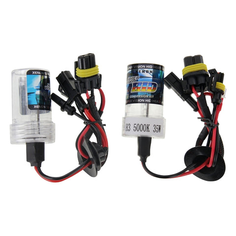 Lampada frontale impermeabile Super Vision DC12V 35W H3 Xenon HID a fascio singolo, temperatura colore: 6000K, confezione da 2, H3