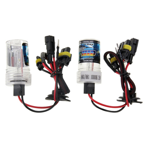 Lampada frontale impermeabile Super Vision a fascio singolo con luce allo xeno HID DC12V 35W H27/880/881, temperatura colore: 6000K, confezione da 2, 880/881