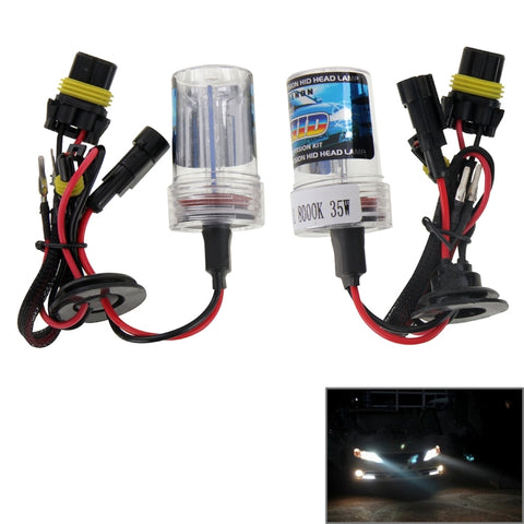 Lampada frontale impermeabile Super Vision DC12V 35W H11 allo xeno HID, temperatura colore: 8000K, confezione da 2, H11+35W 8000K