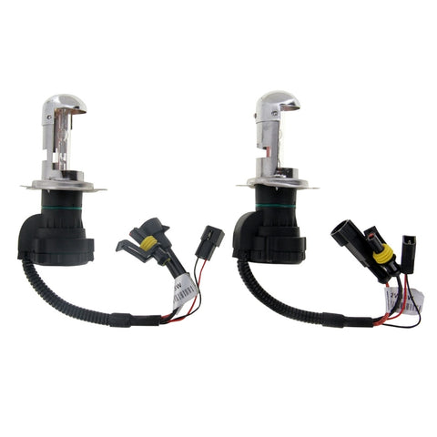 Lampada frontale impermeabile Super Vision DC12V 35W H4-3 HID allo xeno a fascio singolo con un cavo, temperatura colore: 6000K, confezione da 2, H4