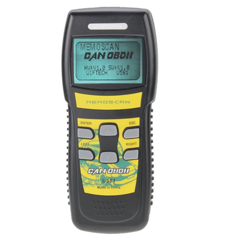 U581 Lecteur de codes de bus pour scanner OBDII / EOBDII pour données en temps réel, U581
