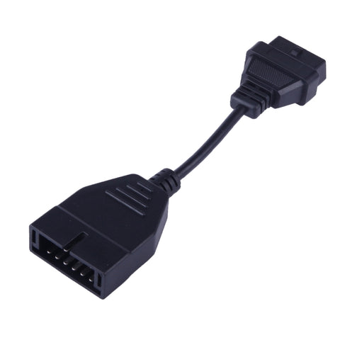 Cavo diagnostico OBDII de 12 broches à 16 broches pour moteurs généraux, longueur totale: 19 cm, pour General Motors