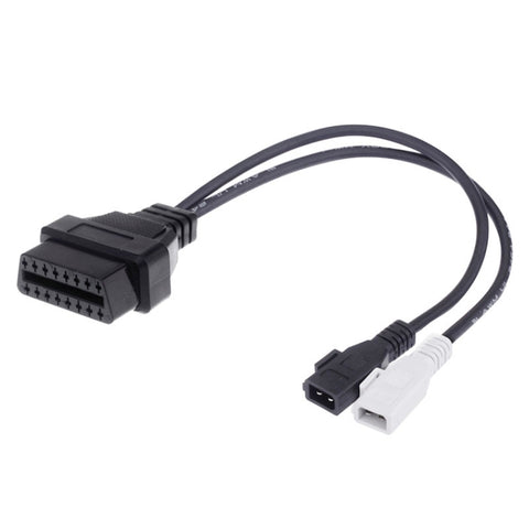 Cavo diagnostico OBDII de 2 x 2 broches à 16 broches pour Audi, 2 x 2 broches à 16 broches