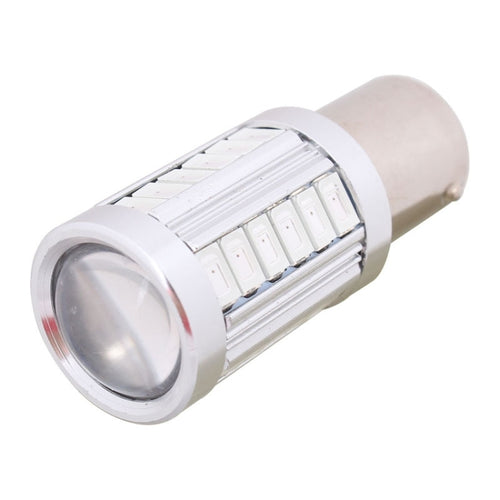 1156 Red LED Brake Light Bulb - 33 SMD, 1155LM, DC12V