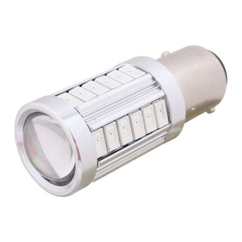 2 pièces 1157/BAY15D 16.5W 1155LM 630-660nm 33 LED SMD 5630 Luce rossa Lampada luce freno auto Lampadina pour véhicule, DC12V, 1157