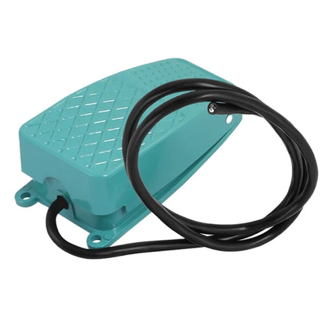 TFS-2 AC 250V 10A Interrupteur de pédale avec commande de pédale avec support en métal anti-scivolo, Longueur cavo: 90 cm, TFS-2
