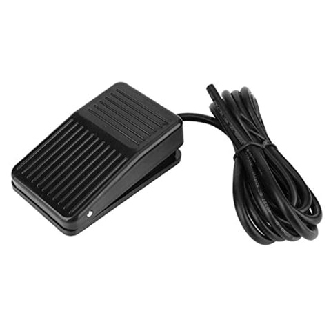 TFS-01 Interrupteur de pédale avec commande de pédale avec protection en plastique anti-scivolo AC 250 V 10 A, longueur de courant : 1 m, TFS-01